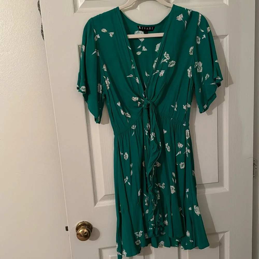 Kivari tie front mini dress - Picture 4 of 6